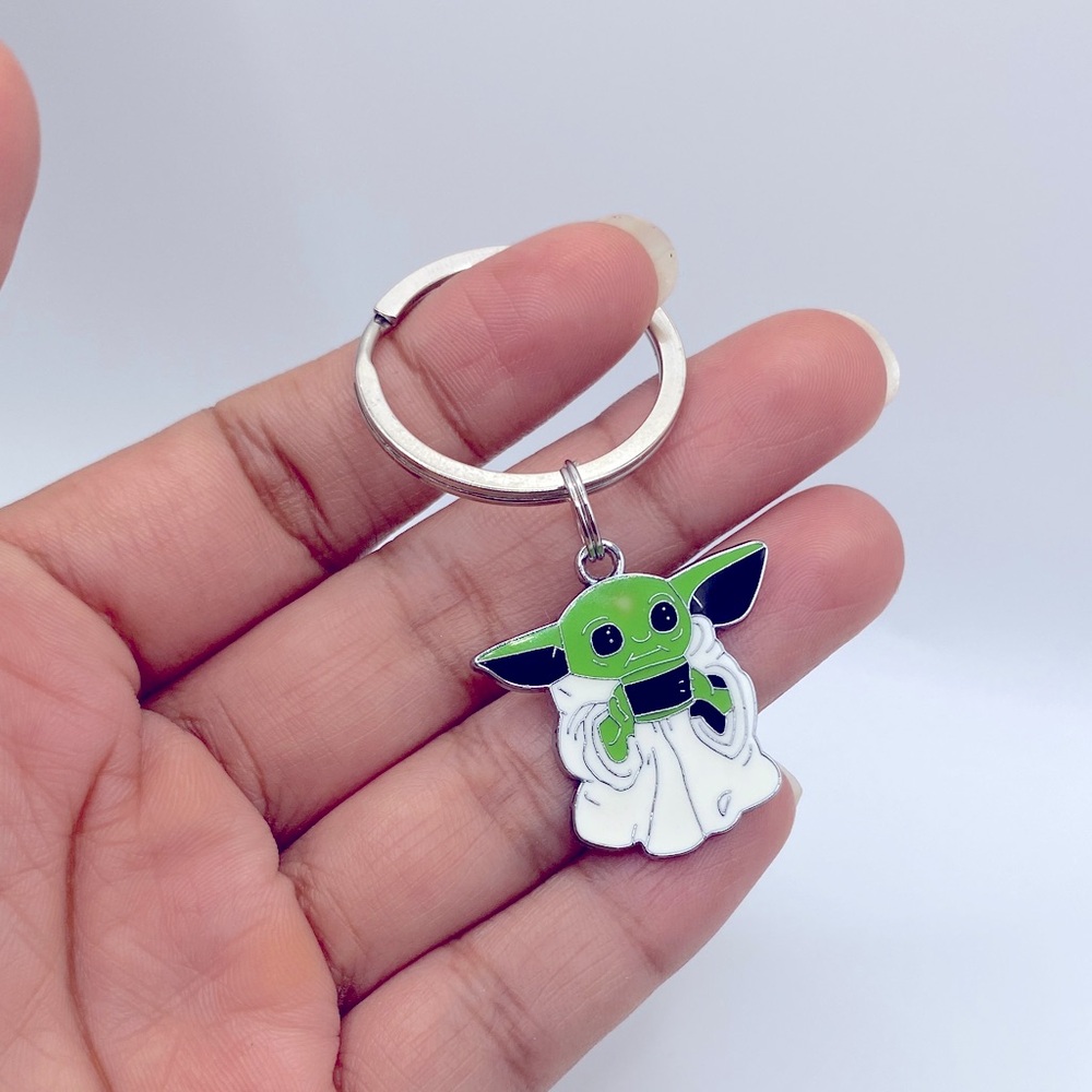 Star Wars inspired Baby Grogu or Yoda Keychain